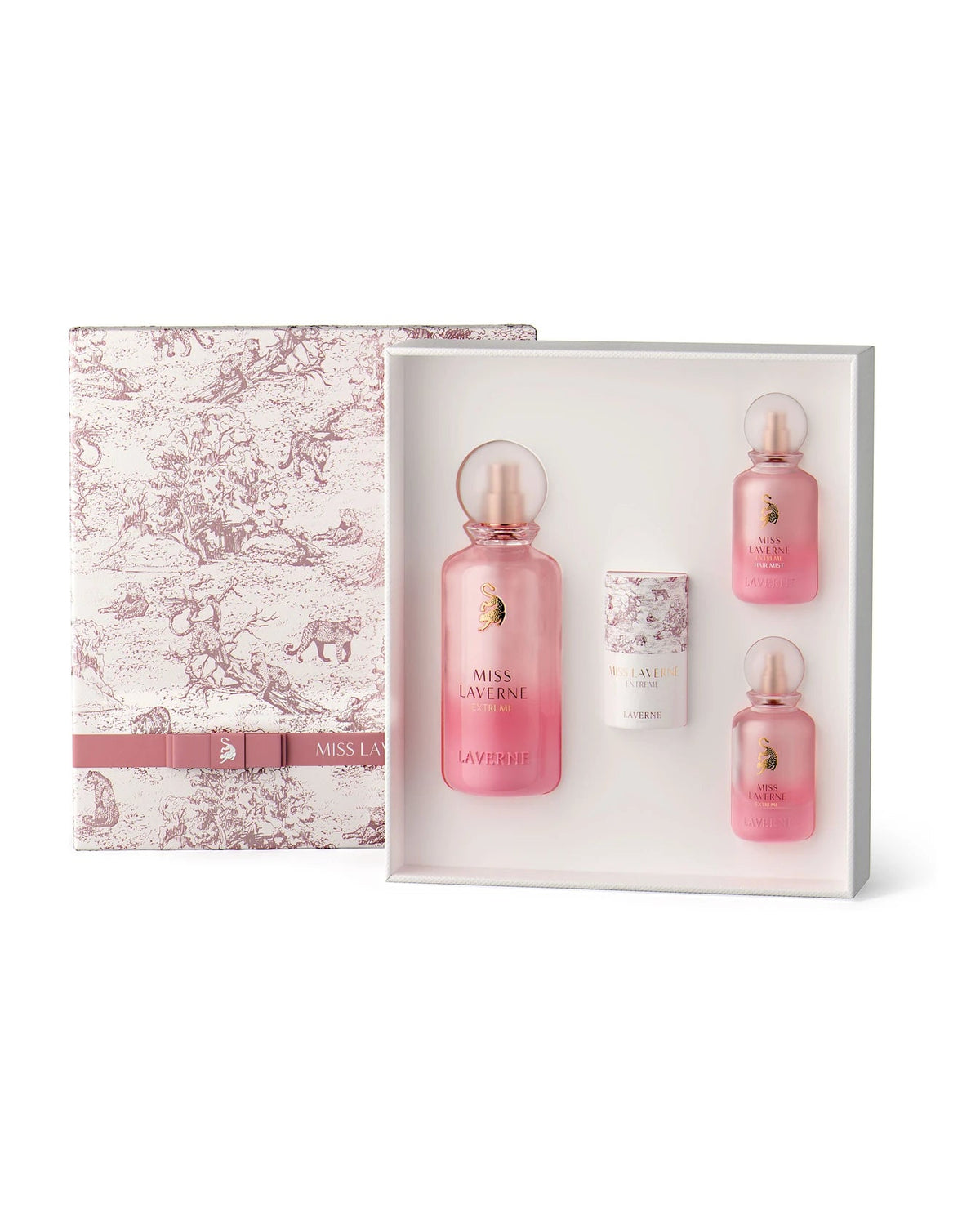 Laverne Miss Laverne Extreme Giftset (150ml + 25ml + 25ml haarparfum + sjaal) - FragranceGems