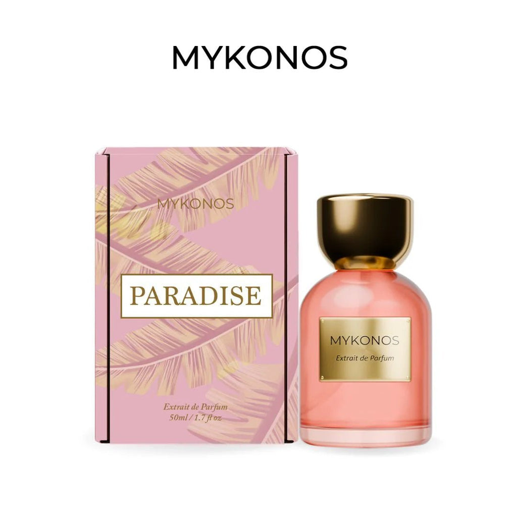 Mykonos Paradise (50ml) – Eaux de Parfum, verpakking