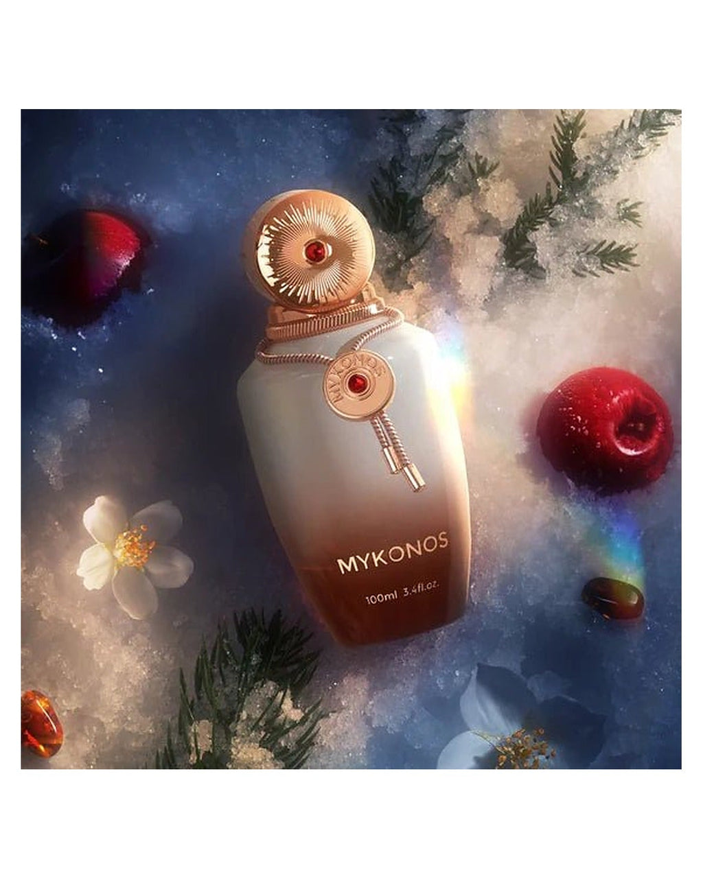 Mykonos Satin Blanc (100ml) – Eaux de Parfum, zijaanzicht
